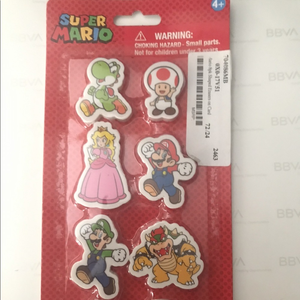 Mario erasers - Picture 2 of 2